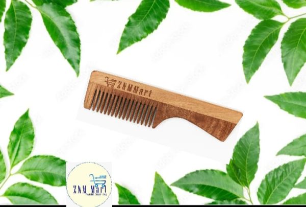 Neem wood Handle comb