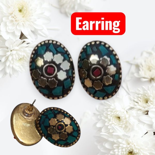 Elegant Handmade Oxidised  Earrings(LAQ004)