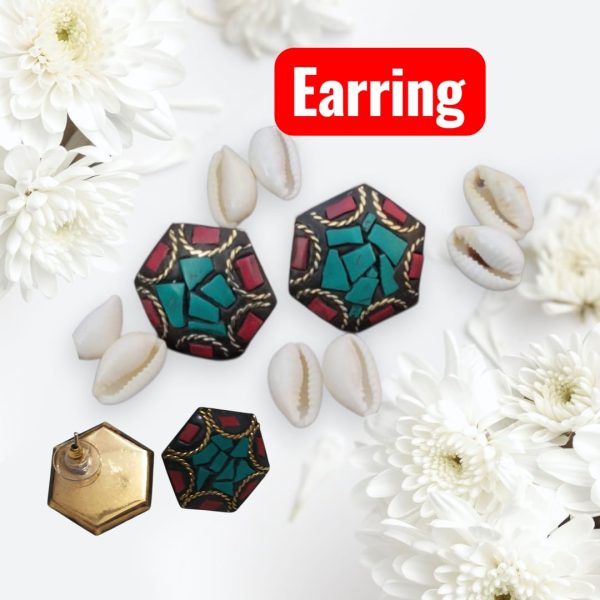 Elegant Handmade Oxidised  Earrings(LAQ010)